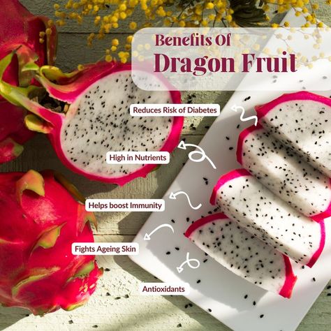 A vibrant dragon fruit with a juicy texture, emphasizing the blog about dragon fruit benefits for skin health and nutritious recipes. Dragon Fruit Health Benefits, Dragon Fruit Benefits, Pitaya Fruit, Natural Smoothies, Buah Naga, Benefits Of, Fruit Health Benefits, Fruit Benefits, Fruit Shop