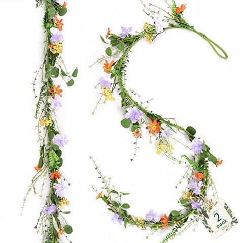 Artificial Flower Garland, Hanging Ivy, Daisy Garland, Spring Garland, Artificial Eucalyptus Garland, Anthurium Flower, Grave Flowers, Flower Hanging, Mixed Flowers