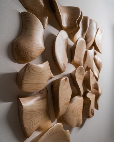 Wall sculpture contains of individual puzzle like elements together making one of a kind art piece. Every sculpture wood piece is unique its shape and form. We welcome custom ideas to elevate your interior space. #wallart #woodwallart #wallsculptures #wallsculpture #interior #interierideas #wallartideas #woodworking #woodwalldecor #walldecor #modernwallsculpture #moderwallhanging #abstractwoodwallart #3dwallart #3dwallsculpture #woodpuzzlewallart #wooddesign #woodcarving Scandinavian Art Deco, Wood Wall Tiles, Modern Wall Sculptures, 3d Wall Sculpture, Art Deco Wood, Painting Wood Paneling, Large Wood Wall Art, Dimensional Wall Art, Wood Wall Sculpture