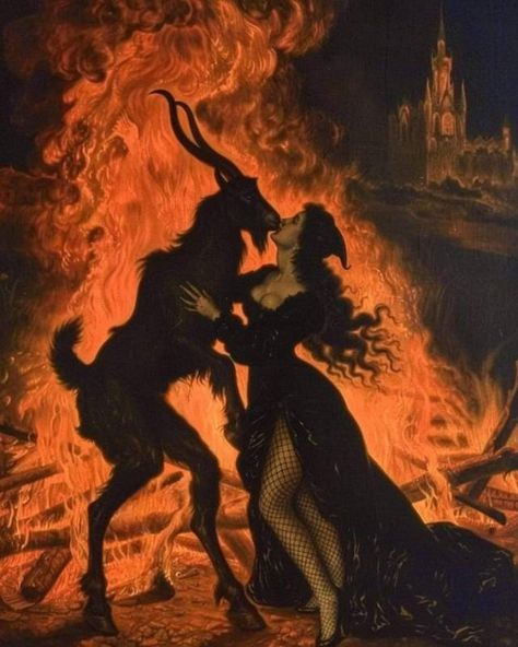 Vintage Demon Illustration, Satanism Art, Ritual Wallpaper, Purgatory Art, Gothic Art Painting, Lucifer Painting, Lilith And Lucifer, Lucifer Art, Demon Aesthetic