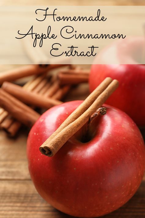 Delicious homemade apple cinnamon extract Apple Extract Diy, Apple Baking Recipes, Homemade Extracts, Apple Baking, Diy Extracts, Apple Extract, Cinnamon Simple Syrup, Cinnamon Extract, Baked Apple Recipes