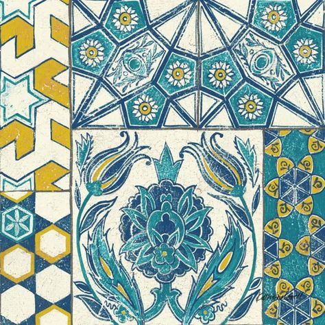 Turkish | Wayfair Turkish Tile, Turkish Tiles, Turkish Pattern, Fluffy Towels, World Cultures, Turkish Carpet, Tile Art, Canvas Home, Tile Patterns