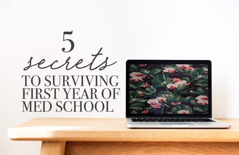 5 Secrets to Surviving First Year of Med School | Are you an aspiring medic, perhaps soon to begin as a first year medical students? Here are 5 things I wish I knew before I started my first year... Med School Study, Medical School Motivation, My First Year, Med Student, Med School, Make Friends, I Wish I Knew, School Motivation, Medical Students