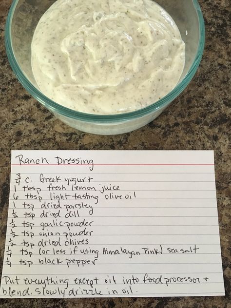 How To Make Ranch Dressing Homemade, Greek Yogurt Southwest Dressing, Homemade Ranch Dip With Greek Yogurt, Ranch Made With Greek Yogurt, Homemade Ranch Greek Yogurt, Homemade Ranch With Greek Yogurt, Homemade Ranch Dressing With Yogurt, Diy Healthy Ranch Dressing, Clean Eating Ranch Dressing