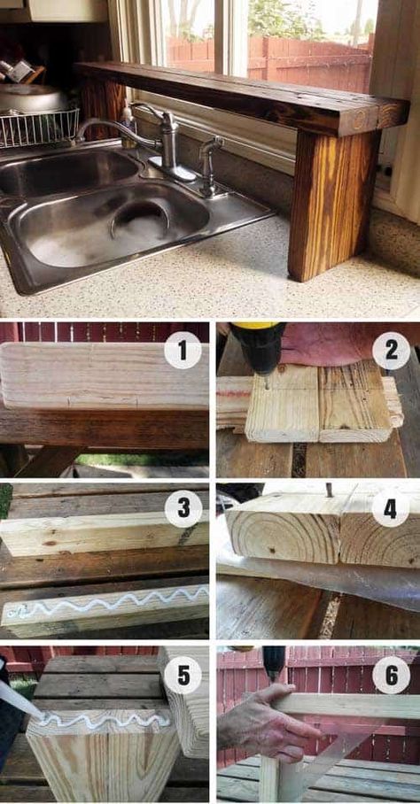 Pallet Shelves, Over The Sink Shelf, Sink Shelf, Pallet Project, Over The Sink, Wood Pallet Projects, Diy Pallet Projects, Diy Pallet Furniture, Diy Pallet