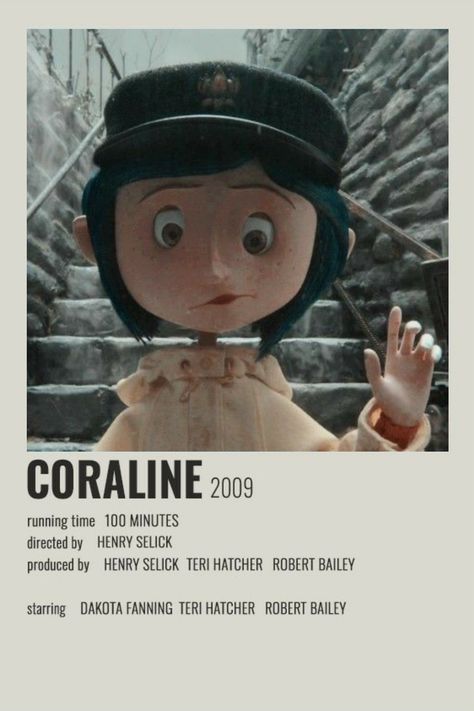 Movie Character Posters, Coraline Movie, Coraline Aesthetic, Coraline Jones, Tim Burton Art, Iconic Movie Posters, Film Posters Minimalist, Tim Burton Movie, Film Posters Vintage