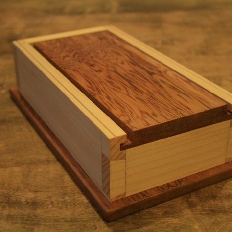 Turned Wooden Boxes, Box Joinery, Jwellary Boxes Wooden, Japanese Puzzle Box Plans, Dovetail Box, Wooden Box Diy, Custom Wooden Boxes, Small Wood Box, Wooden Box With Lock