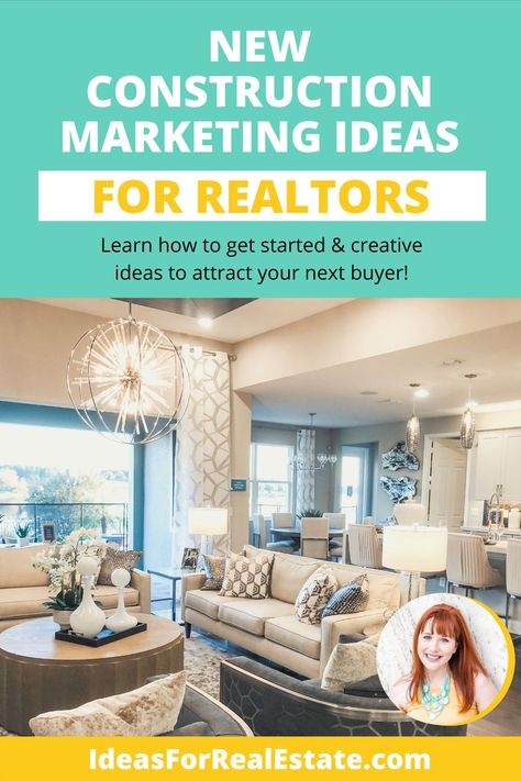 New Construction Marketing Ideas, Realtor New Construction Marketing, New Construction Realtor, Construction Marketing Ideas, Realtor Ideas, Construction Marketing, Real Estate Marketing Strategy, Repurposing Content, Real Estate Agent Marketing