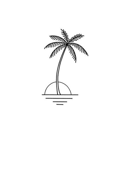 Palm Tree Drawing, Highlight Icons Instagram, Zestaw Ikon, Palm Tree Tattoo, Art Sketches Doodles, Icons Instagram, رعب نفسي, Pencil Drawings Easy, Highlight Icons