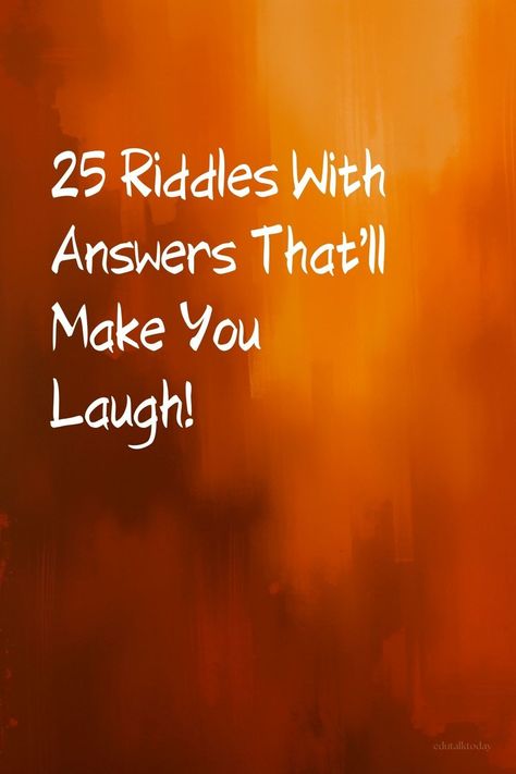 Enjoy a good laugh with these riddles with answers that are sure to entertain. These funny puzzles are perfect for light-hearted fun. Riddles For Seniors With Answers, Riddled With Answers, Office Riddles With Answers, Riddle Me This With Answers, Riddles For Kids With Answers Funny, Riddles For Teens With Answers, Easy Riddles For Kids With Answers, Kids Riddles With Answers Funny, Trick Questions With Answers