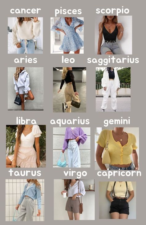 Taurus Outfits, Zodiac Signs Outfits Style Inspiration, Zodiac Signs Outfits, Zodiac Outfits, Zodiac Clothes, Cute Middle School Outfits, Zodiac Sign Fashion, Zodiac Signs Leo, Fashionable Outfits