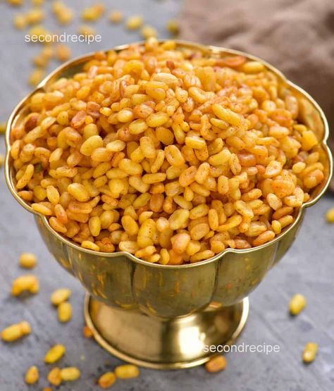 Air fried Moong dal - SecondRecipe Air Fried Snacks, Freeze French Fries, French Fries Recipes, Accordion Potatoes, Accordion Potato, Roasted Lentils, Moong Dal Recipe, Recipes Airfryer, Indian Delicacies