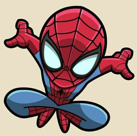 14. Chibi Spiderman, Spidey Sense, Iron Man Cartoon, Tattoo Line Art, Spiderman Tattoo, Spider Drawing, Chibi Marvel, Spiderman Cartoon, Baby Spiderman