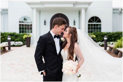 Black Suit Groom, Harborside Chapel, Safety Harbor Florida, Groom Suit Black, Veil Black, Tampa Wedding Venue, Groom Tux, Suit Groom, Wedding Design Inspiration