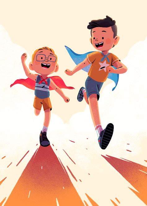 Kids — Rafael Mayani Running Drawing, Running Illustration, Book Illustration Design, Illustration Art Kids, Kids Illustration, Picture Books Illustration, Book Illustration Art, Kid Character, Book Projects