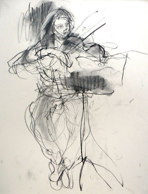 On the Violin . charcoal drawing . Felicity House Croquis, Felicity House, Charcoal Drawing Ideas, Things To Draw Ideas, To Draw Ideas, Charcoal Sketches, Contemporary Drawing, Easy Things To Draw, Draw Ideas