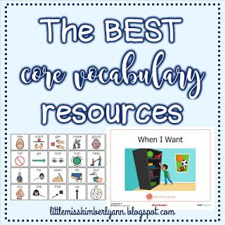 Sorting Task Boxes, Core Words Aac, Task Boxes For Special Education, Core Vocabulary Aac, Aac Activities, Core Vocabulary Activities, Vocabulary Instruction, Core Words, Core Vocabulary