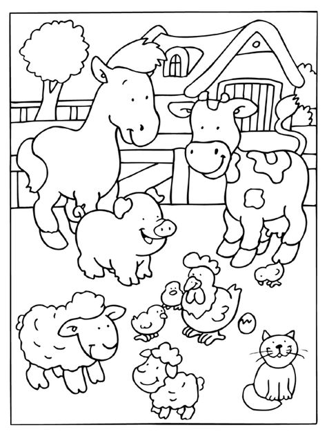 Animals Coloring Pages For Kids, Farm Animals Preschool, Farm Animals Activities, Farm Coloring Pages, Farm Animal Crafts, Animals Coloring Pages, Farm Preschool, A Coloring Page, Animal Printables