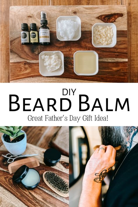 This Beard Balm is a nourishing leave-in conditioner for beards.Made with all-natural ingredients, it’s super moisturizing and would make a wonderful gift for the man in your life! Diy Beard Balm, Diy Lip Balm Recipes, Beard Gifts, Diy Beard, Beard Conditioner, Vanilla Spice, Lip Balm Recipes, Homemade Lip Balm, Diy Lip Balm