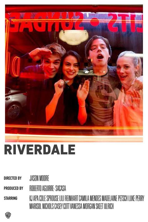 Riverdale Minimal Polaroid TV Show Poster Marisol Nichols, Riverdale Poster, Vanessa Morgan, Luke Perry, Film Posters Minimalist, Popular Tv Series, New Year New Me, Cole Sprouse, Film Posters