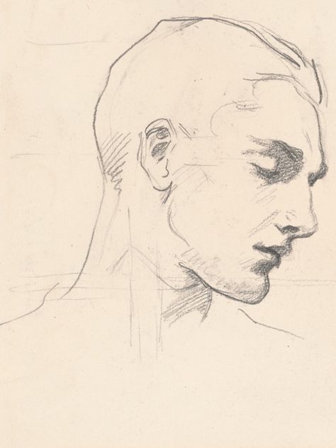 Head Sketch, John Singer Sargent, Arte Sketchbook, Arte Inspo, Anatomy Art, Sketchbook Art Inspiration, Art Inspiration Drawing, Funky Art, A Drawing