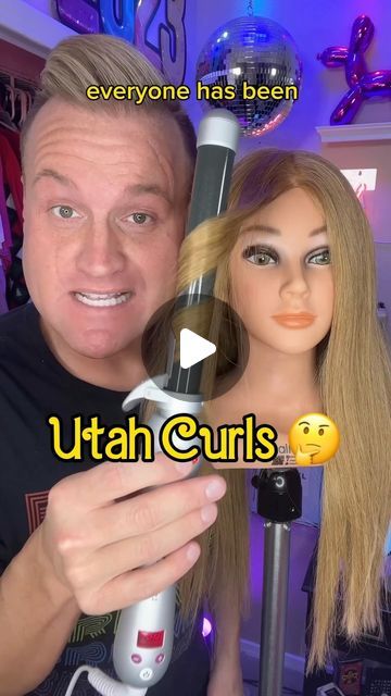 Jeremy Pugh on Instagram: "🤔 Are “Utah Waves” really a thing?? 🧐   👉 BY THE WAY everyone always asks about my rotating curling iron and It’s the Beachwaver and if you comment “BEACHWAVER” I’ll DM you the info with my special discount code too!!! It’s one of my ABSOLUTE FAVORITES and such a time saver 🤌🤌🤌  #beachwaver #beachywaves #hairtrends #hairtutorial #longhair #curls #curlinghair   Are UTAH WAVES the moment?????" How To Do Utah Curls, Beachwaver Curling Iron Hair Tutorials, Utah Curls Tutorial, Beachwaver Hairstyles, Utah Curls, Beachwaver Curling Iron, The Beachwaver, Beach Waver, Different Types Of Curls