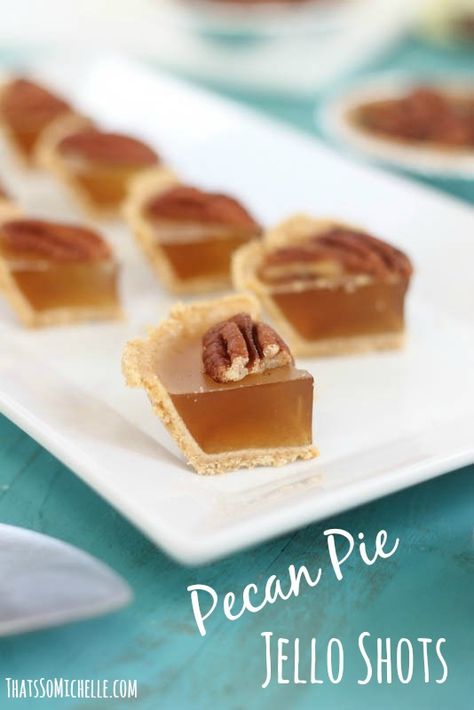 pecan pie jello shots pin Pecan Pie Jello Shots, Peanut Butter Whiskey Jello Shots, Whisky Jello Shots, Butterscotch Schnapps Jello Shots, Mojito Jello Shots, Jell-o Shots With Rum, Christmas Jello Shots, Best Jello Shots, Jello Pudding Shots