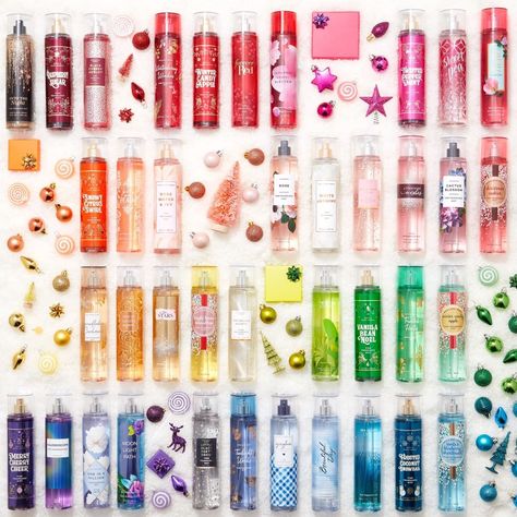 49.3k Likes, 1,152 Comments - Bath & Body Works (@bathandbodyworks) on Instagram: “When you're dreaming of a RAINBOW Christmas 💝❤️🧡💛💚💙💜 Which Fragrance are you 🎁 giving 🎁 and which…” Bath And Body Works Scents, Best Bath And Body Works, Bath And Body Works Mist, Skincare Stuff, Rainbow Beauty, Bathroom Caddy, Bath Stuff, Bath N Body Works, Bath Store