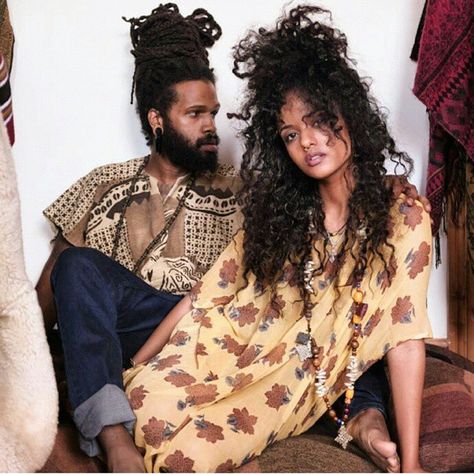 Far Above Rubies Or Pearls Curly Hair Couple, Black Hippy, Estilo Hippie, Black Love Couples, Hipster Mens Fashion, Boho Girl, Afro Punk, Black Power, Black Culture