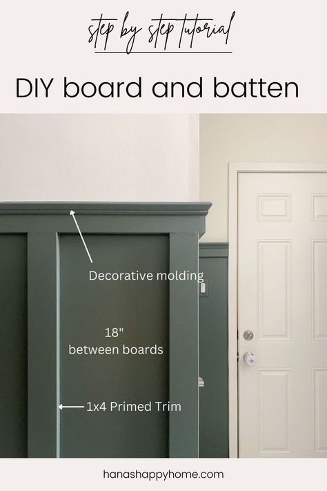 Green board and batten hallway Front Door Board And Batten, Coloured Board And Batten, Green Board And Batten Wall Entryway, Board And Batten Small Hallway, Tall Board And Batten Hallway, Batton Board Green, Board And Baton Hallway, Green Board And Batten Entryway, Batten Board Wallpaper