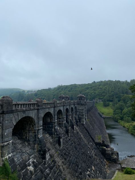 Wales dam bridge gaelic uk welsh lake liverpool aesthetic dark academia old foresty vibe Welsh Culture Aesthetic, Gaelic Aesthetic, Welsh Aesthetic, Liverpool Aesthetic, Wales Aesthetic, Wales Landscape, Welsh Valleys, Aesthetic Setup, Anglesey Wales