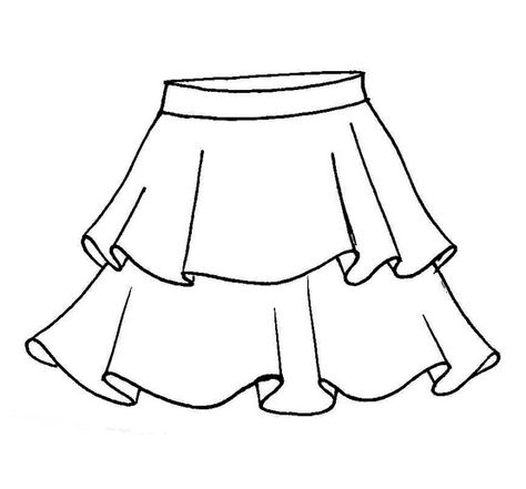 LADIES, IT'S TIME TO WEAR SKIRTS !!  All about wearing a skirt here: http://www.black-in.com/truc-de-femmes/tendance/kelly/a-vos-jupes-mesdames/ How To Draw Flowy Skirts, Skirt Flat Drawing, Skirt Design Drawing, Drawing Skirts, Skirts Drawing, Draw Skirt, Skirt Template, Formal Skirt And Top, Drawing Skirt