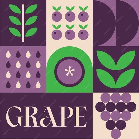 Premium Vector | Fruit Vegetable Grape seamless pattern in scandinavian style postcard with Retro clean concept desig Health App Design, Kitchen Elements, Grape Pattern, Design Apps, Vector Background Pattern, Free Business Card Mockup, Business Card Maker, Flyer Maker, Presentation Template Free