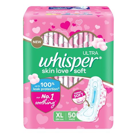 Whisper’s most superior softness for gentle care to intimate skin Whisper’s No 1 Soothing* (*gentle to skin) No worry of skin irritation - Derma Soft layer that is gentle on your intimate skin while locking liquid away from it up to 100% leak protection** (** based on P&G technical data) Liquid & Odour lock by Dual Action gel, so you get a worry-free period experience

#whispersinida #sanitarypads #amazonindia #amazon #amazonfinds #amazonstore Love Soft, Sanitary Napkin, Soft Layers, Sanitary Pads, Herbal Oil, Johnson And Johnson, Medical Supplies, Irritated Skin, Soft Silicone