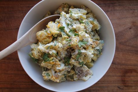 Elizabeth Ries, host of Twin Cities Live, shares her classic potato salad recipe perfect for summer get-togethers Herbed Potato Salad, Midwest Home, Recipe For Summer, Classic Potato Salad, Potato Salad Recipe, Summer Dishes, Potatoe Salad Recipe, Ground Pepper, Hard Boiled Eggs