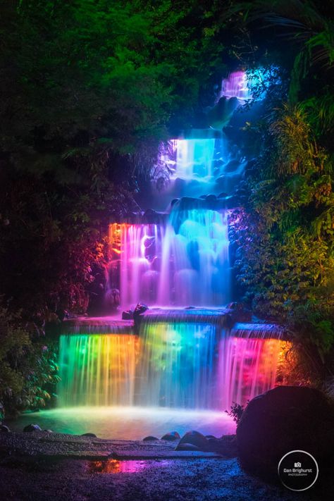 Aesthetic Travel Pictures, Glow Garden, Waterfall Lights, Cute Relationship, Neon Jungle, Cascading Waterfall, Goals Couple, Cute Relationship Quotes, New Plymouth