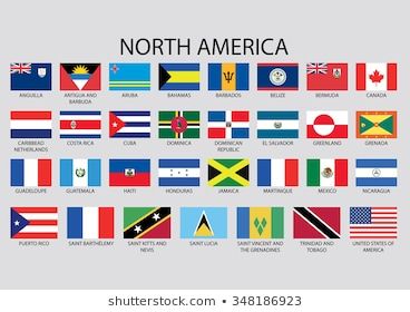 North America Flag, North America Continent, America Continent, Saint Vincent, America Flag, St Lucia, St Kitts, Aruba, Barbados