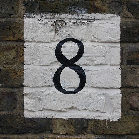 paint white square and paint house number in it. Life Path 8, Paint House, Letter Photography, Number Eight, Paint White, Days Of Type, Basketball Wallpaper, 36 Days Of Type, Number 8