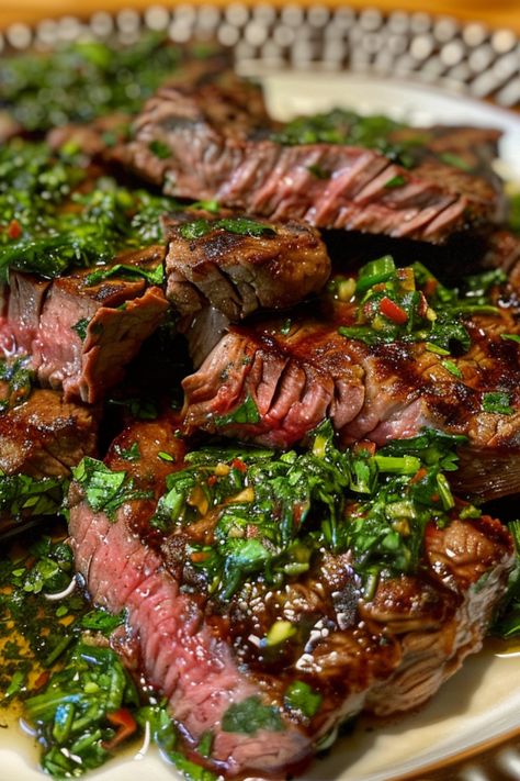 "Experience a burst of flavor with Chimichurri Grilled Steak! 🥩🌿 Ideal for those who love a blend of savory and tangy goodness. 🌿✨ #SteakLovers #ChimichurriSauce #DeliciousDishes" Tender Steak, Chimichurri Sauce, Healthy Food Dishes, Food Babe, Grilled Steak, Food Recepie, Food Obsession, Interesting Food Recipes, Pretty Food