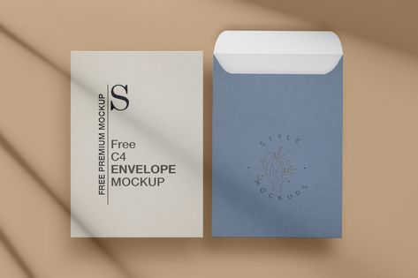 FREE C4 Envelope Mockup PSD | Behance Mockup Envelope, Free Mockup Templates, Mockup Photoshop, Iphone Mockup, Paper Envelope, Photoshop Cs6, Mockup Templates, Craft Paper, Ui Kit