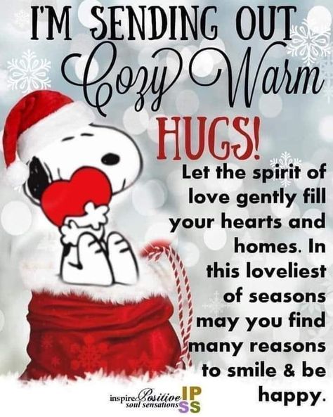 Snoopy Morning, Sending Hugs Quotes, Hugs Quotes, Fall Poems, Christmas Hugs, Kisses Quotes, Peanuts Gang Christmas, Special Friendship Quotes, Charlie Brown Quotes