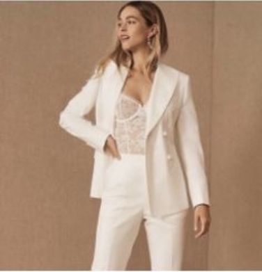 Female Wedding Suit, Women Wedding Suit, Wedding Suit Women, Order Dresses Online, Wedding Suits For Bride, White Wedding Suit, Wedding Pantsuit, Wedding Pants, Bride Suit