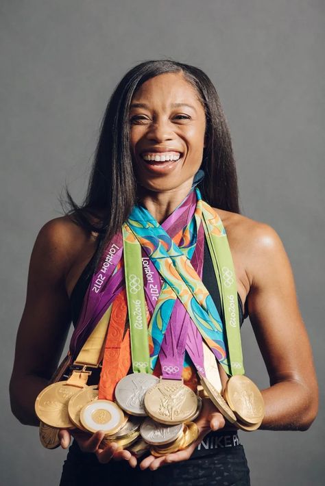 Allyson Felix's Tokyo Olympics Strength-Training Exercises Field Athletes, Allyson Felix, Olympic Trials, Plyometric Workout, Strength Training Program, Olympic Medals, Simone Biles, Olympic Team, Tokyo Olympics