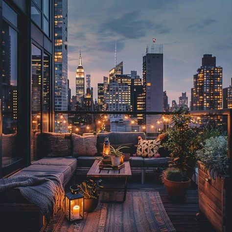 Atl Apartment, Apartments New York, Loft Living Space, San Myshuno, New York Loft, Urban Aesthetic, Apartment Aesthetic, New York Life, Apartment Balcony Decorating