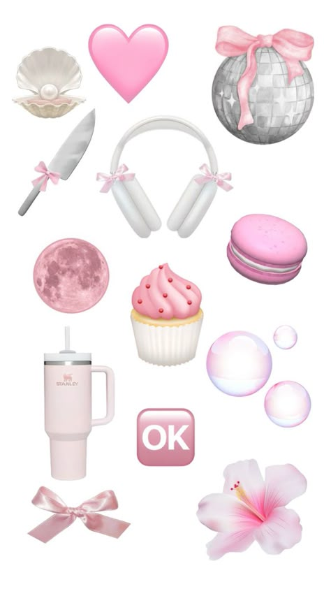 🎀✨🎀✨ Cute Imogies, Cute Girly Sticker, Cute Stickers Emoji, Cute Emoji Aesthetic, Cute Aesthetic Emojis, Aesthetic Stickers Instagram, Ig Stickers Aesthetic, I Phone Emojis, Cute Ig Stickers