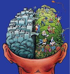 Right Brain vs. Left Brain Creativity Test Left Brain Right Brain, It Service Management, Cognitive Dissonance, Learning Tips, Right Brain, Surprising Facts, Human Brain, Neurology, E Learning