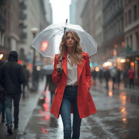 Slay the Rainy Season: Fashion-Forward Rainy Day Outfits Cute Rain Coats For Women, Patterned Boots, Rainy Weather Outfits, Raincoat Pattern, Rain Boot Outfit, Boots Colorful, Best Rain Boots, Stylish Umbrella, Rainy Day Outfits