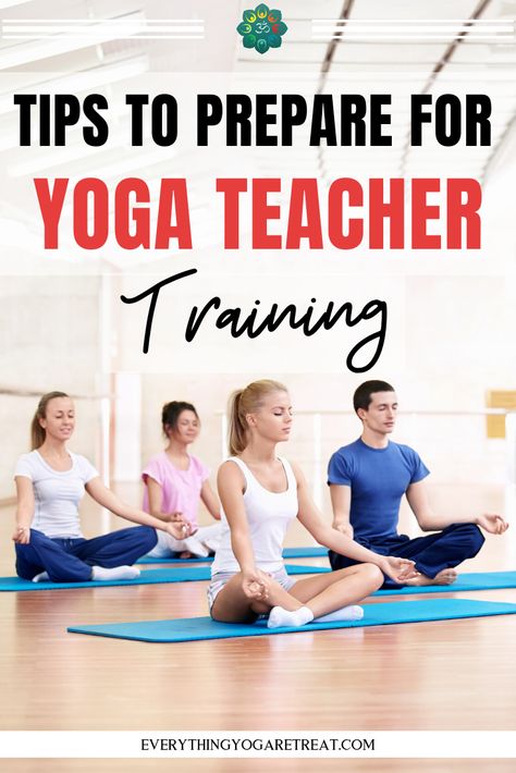 If you've been thinking about becoming a yoga teacher, you must be wondering how to prepare for yoga teacher training! We tell you everything you need to know before you go in this post. #yoga #yogateacher #yogateachertraining Yoga Training Teacher, How To Become A Yoga Teacher, Becoming A Yoga Instructor, Becoming A Yoga Teacher, How To Become A Yoga Instructor, Yoga Certification Training, Yoga Instructor, Beginning Yoga, Pilates Teacher Training