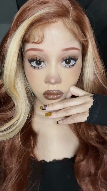 Rickael on Instagram: "I love fall🍂🤎 ~ ~ ~ ~ ~ ~ ~ ~ #makeup #grwm #fallmakeup" Simple Thanksgiving Makeup Look, Thanks Giving Makeup Looks, Thanksgiving Make Up, Cute Fall Makeup, Thanksgiving Eye Makeup, Thanksgiving Makeup Look, Thanksgiving Makeup Looks, E Girl Hair, Thanksgiving Makeup