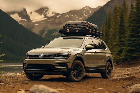 SCOOP: Volkswagen Tiguan Getting Rugged Peak Edition Trim | CarBuzz Tiguan Camping, Volkswagen Tiguan, The Peak, Car Camping, Volkswagen, Jeep, Trucks, Camping, Trim